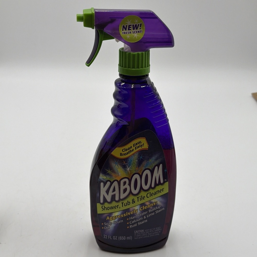 2004 Old Formula KABOOM Shower Tub Tile Cleaner Oxi Clean 22 Oz 90% Full